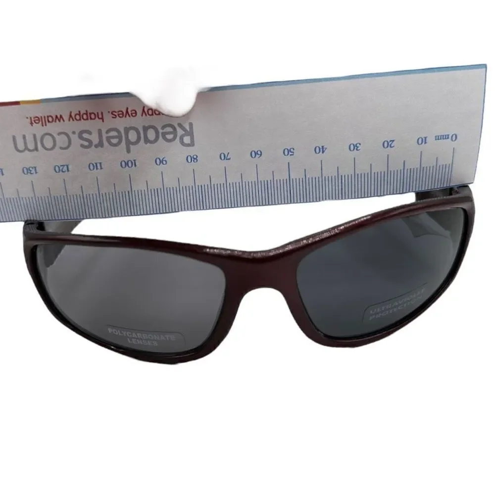 Sunglasses Classic maroon polycarbonate lenses, ultraviolet protection